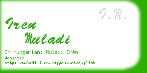 iren muladi business card